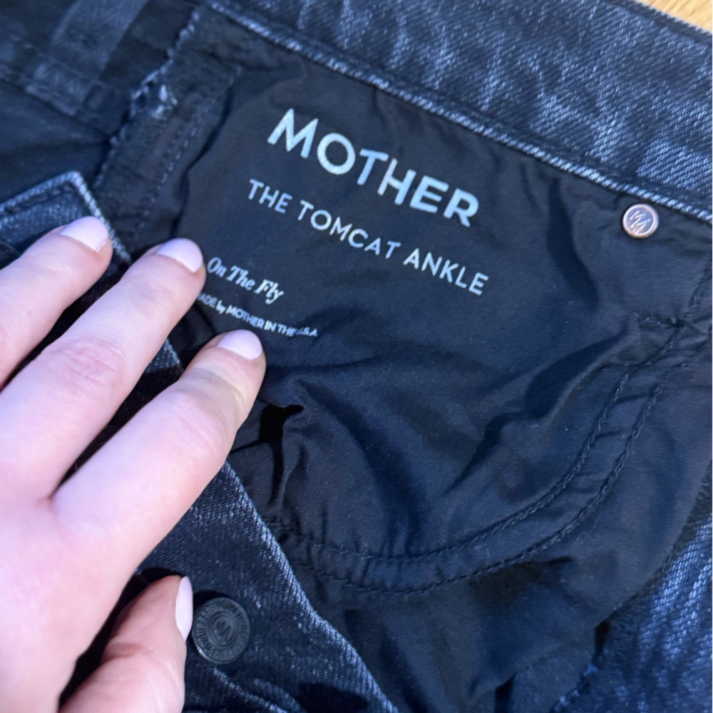 MOTHER Tomcat Ankle Black/Gray Women's Jeans Sz 26 - Picture 6 of 9